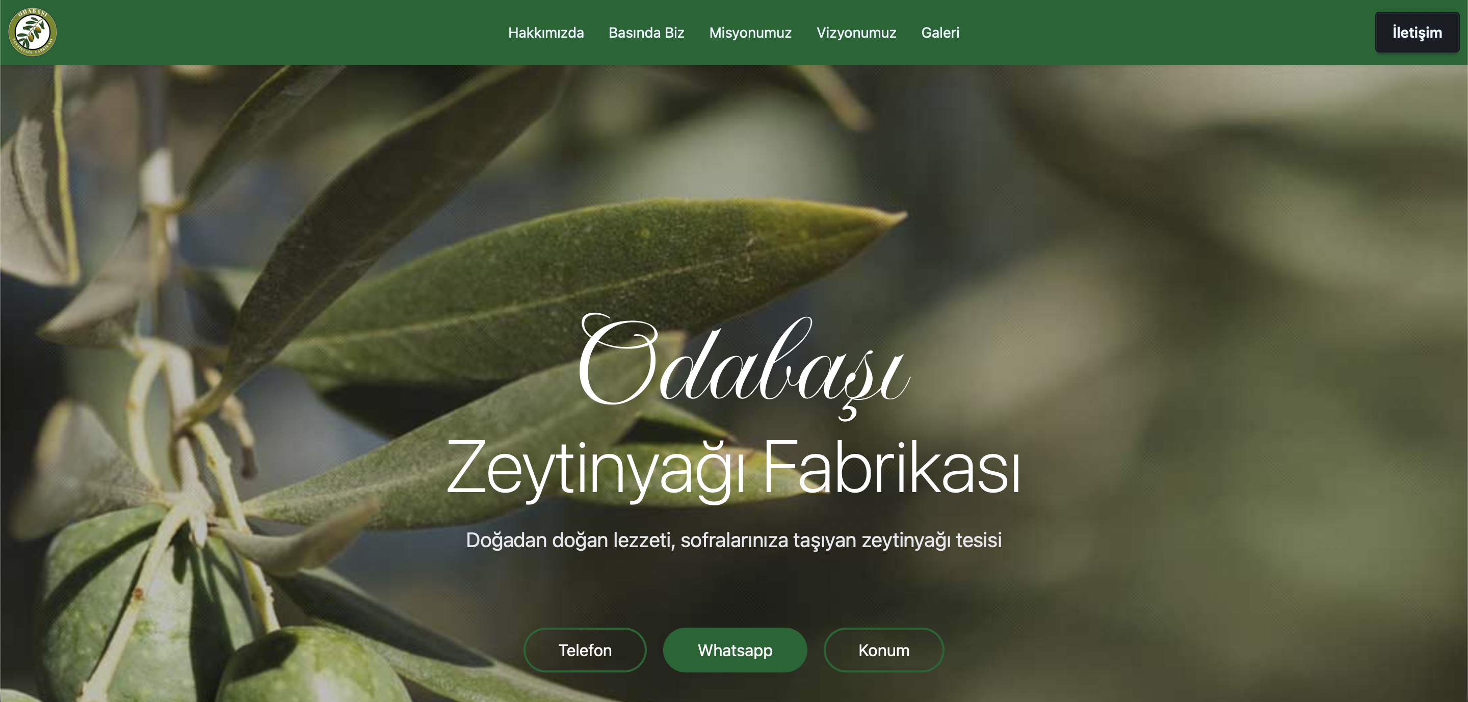 Odabaşı Zeytinyağı Fabrikası